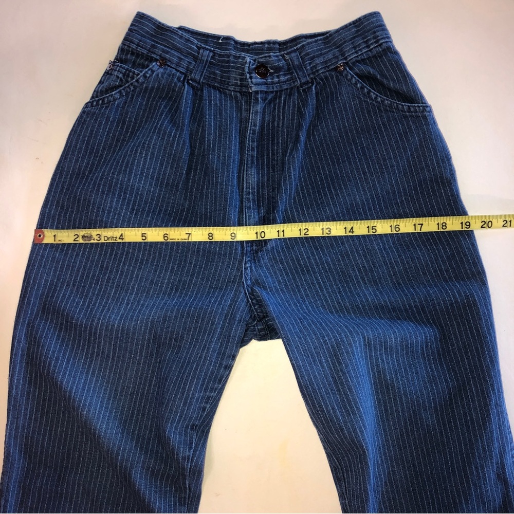 Vintage Chic by H.I.S. High Rise Pinstripe Jeans (appx 23”) - Picture 9 of 14